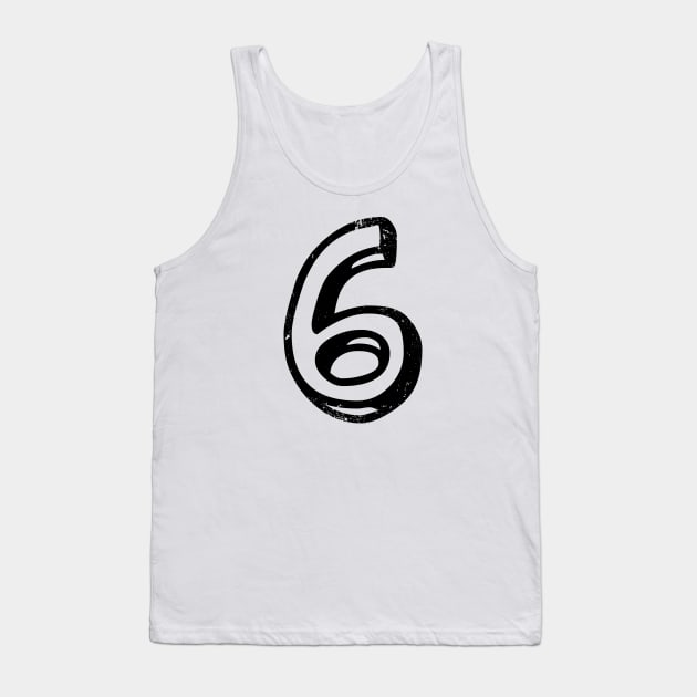Number 6 Tank Top by PsychicCat